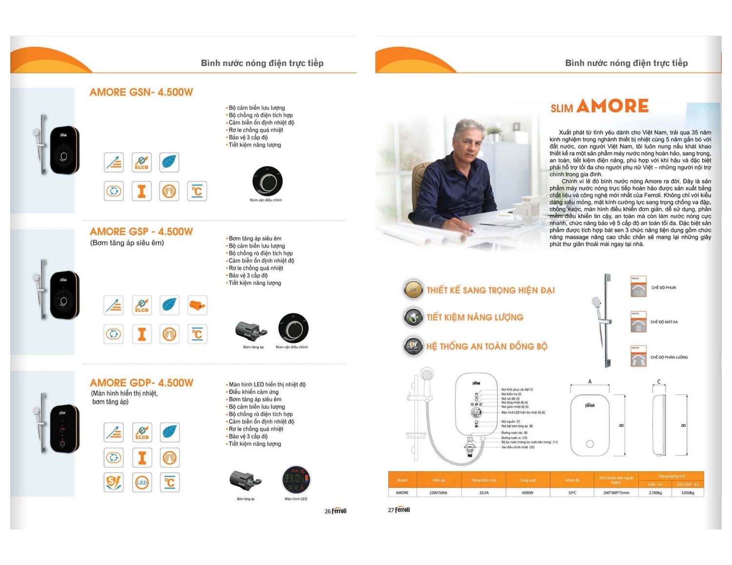 Máy nóng lạnh FERROLI Catalogue và Bảng giá mới nhất /Page 14